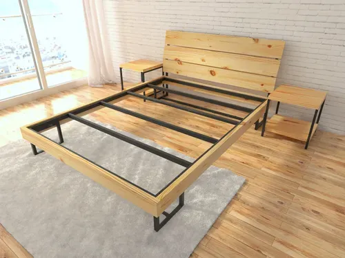 Metal Wood Bed