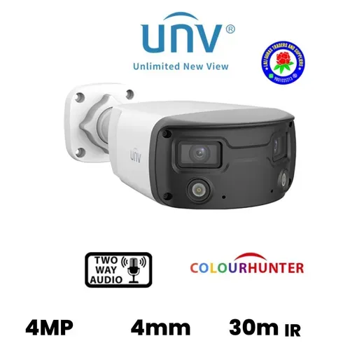 Eagle 4MP IP ColorHunter Wide Angle Fixed Bullet Network Camera With Two Way Audio And SD Card Supported