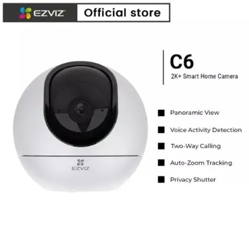 Ezviz Hikvisi Indoor C6 2K⁺ 4Mp Dual-Band Wi-Fi,Two Way Audio,Ptz Ip Cctv Camera With Sd Card Supported
