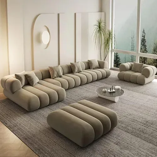 Luxury Floor Sectional Sofa Set