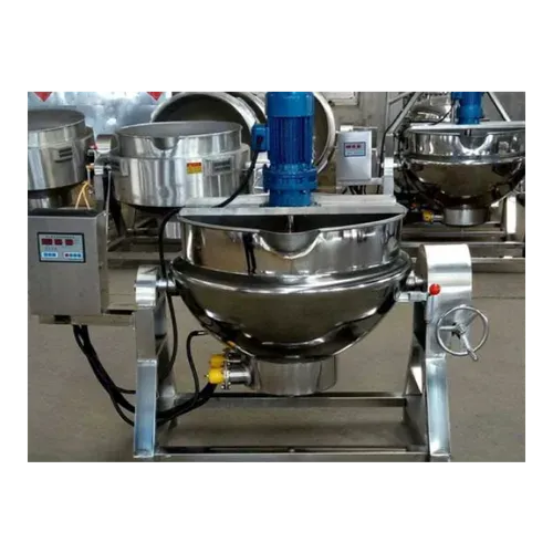 Stainless Steel Stem Jacketed Kettle With Agitator