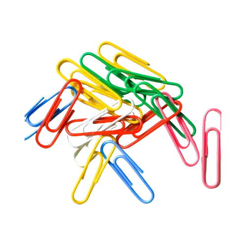 Paper Clips Color Ful