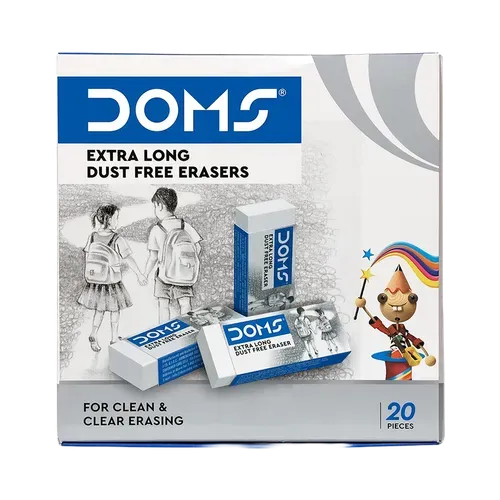 Doms Long Color Eraser | 20 Pieces