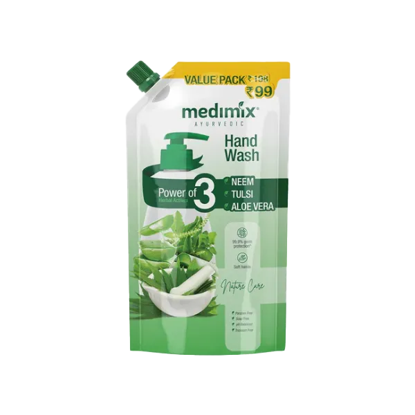 Medimix Ayurvedic Nature Care Hand Wash with Neem Turmeric Aloe Vera | 675 ML