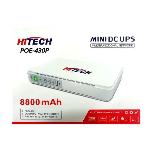 HITECH MINI DC UPS POE-430P