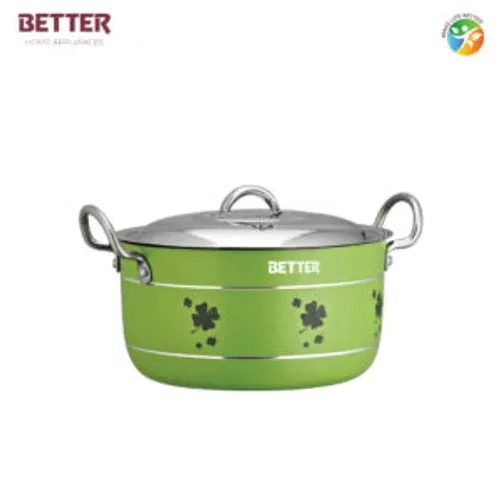 Better Powder Coated Stockpot with SS Lid