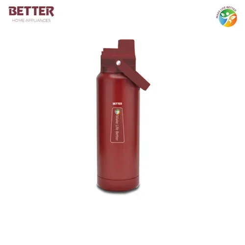 Better Mars Sports Bottle, 1000 ml, Stainless Steel | Vacuum Insulated Flask