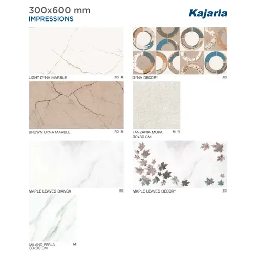 Kajaria Impressions Wall Tiles 300x600mm