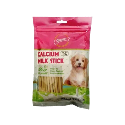 Gnawlers Calcium Milk Stick Dog Treat