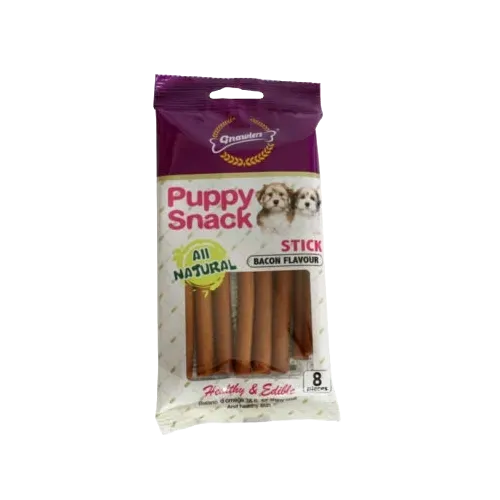 Gnawlers Puppy Snack Stick Bacon Flavour Dog Treats