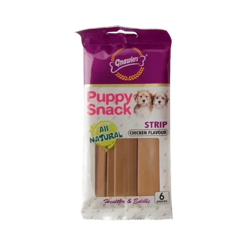 Gnawlers Puppy Snack Strip Chicken Flavour Dog Treats