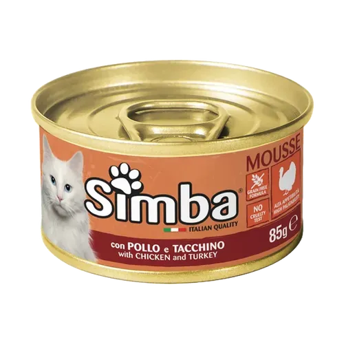 Simba Cat Food Mousse with Chicken and Turkey