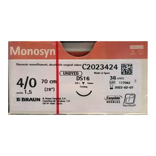 B-BRAUN MONOSYN Undyed (4/0 DS16)