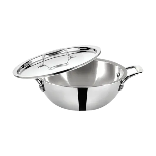Baltra Kadhai Tri Ply Cookware- 22/24/26/28 cm