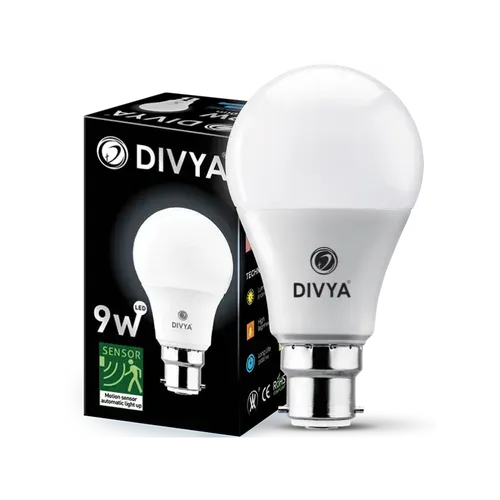 Divya Motion Sensor Light Bulb 9watt