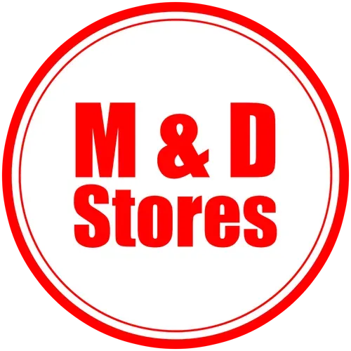 M and D stores - Logo