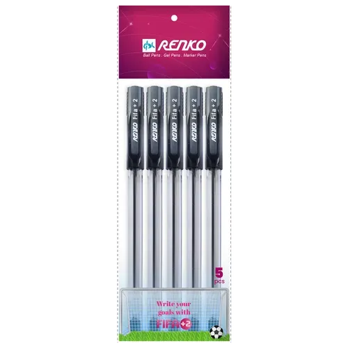 Renko Fifa +2 Pen- Packet of 5 pcs