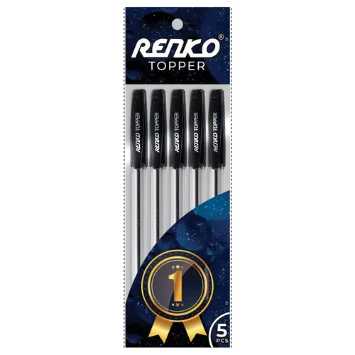 Renko Topper Ball Pen- Packet of 5 pcs