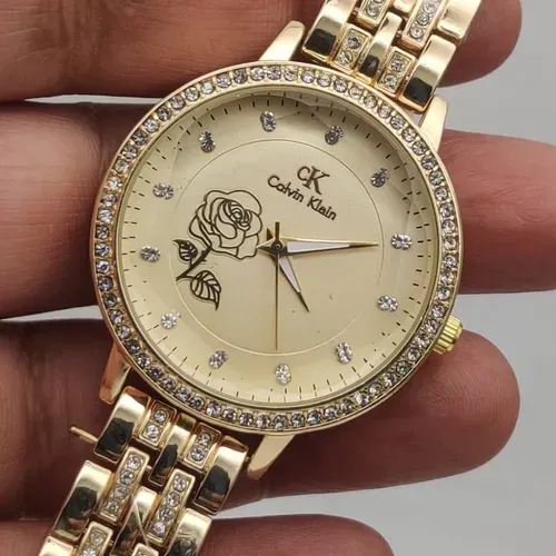 CK Womens Wath With Diamond Jewelled Dial and Strap