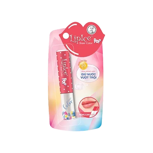 Rohto LipIce Sheer Color – POP (Orangy Pink)