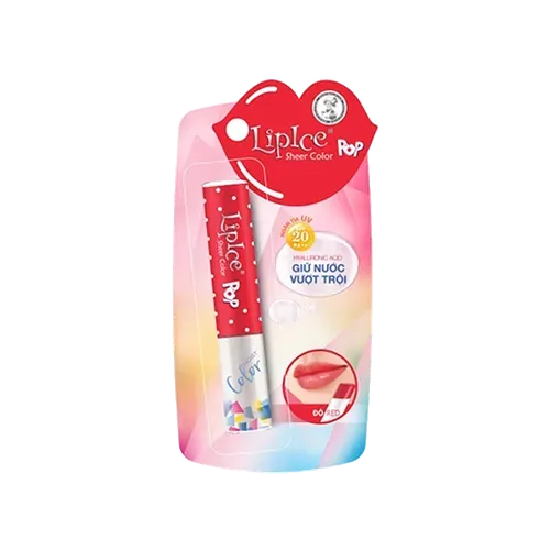 Rohto LipIce Sheer Color – POP (Trendy Red)