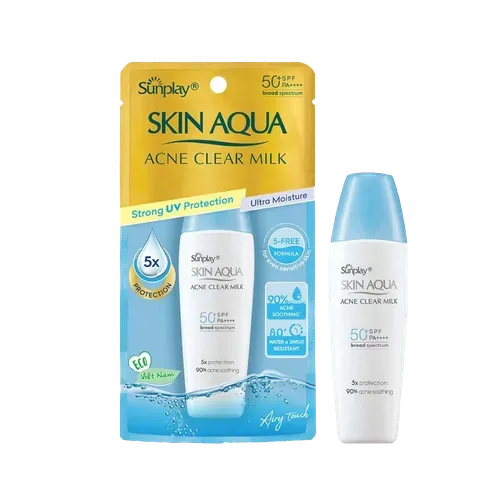 Rohto Sunplay Skin Aqua Acne Clear Milk