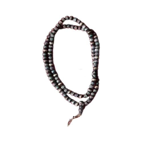 Bone Inlaid Black Mala 8mm