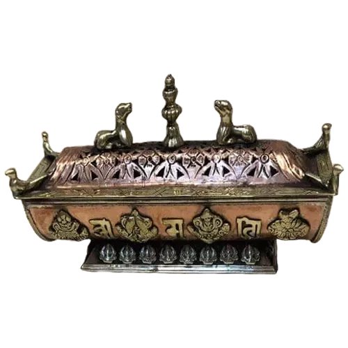 Nepal Handicraft Tama Copper Incense Burner Dhupauro