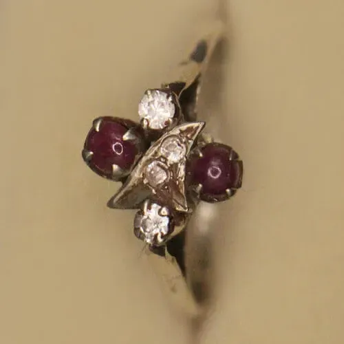 Nepal Handicraft Garnet Plus Zerconya Ring