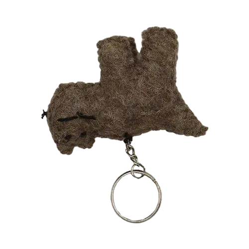 Nepal Handicraft Animal Felt Keyring in Animal design