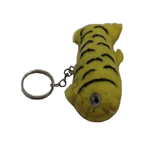 Nepal Handicraft Fish Felt Key Ring