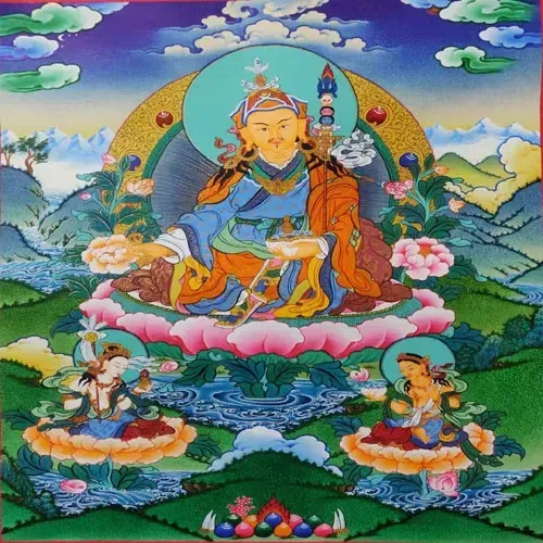 Guru Padma Sambhava Thangka Painting Made in Nepal