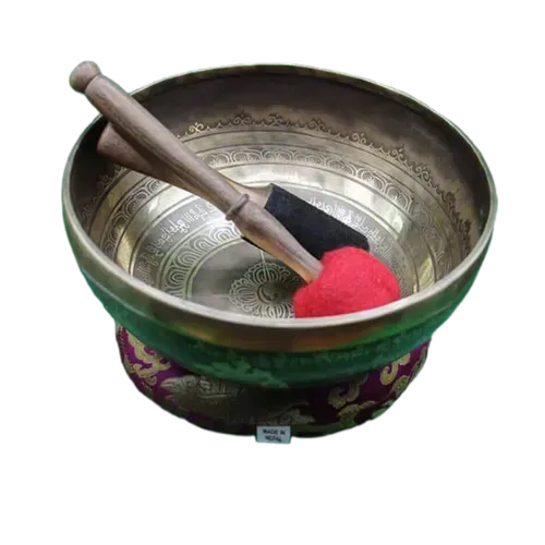 Nepal Handicraft Handmade Bajra Carved Singing Bowl