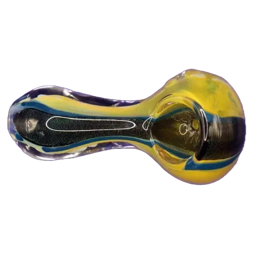 Nepal Handicraft Dicro Glass Smoking Pipe 3.5inch