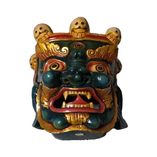 Nepal Handicraft Bhairab Wooden Mask