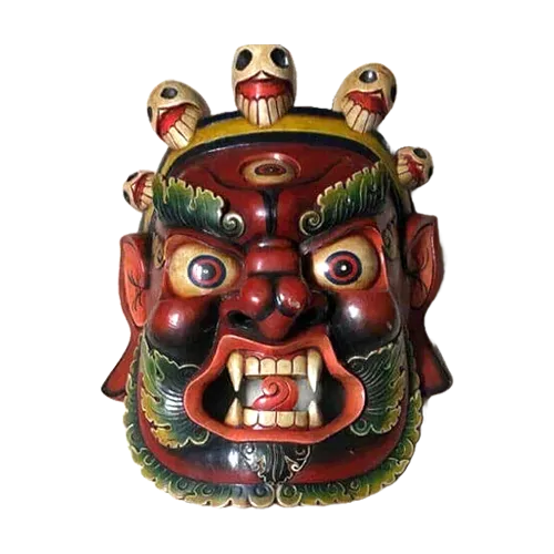 Nepal Handicraft Decorative Wooden Mask