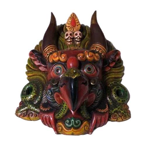 Nepal Handicraft Handmade Wooden Mask