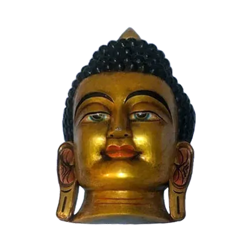 Nepal Handicraft Wooden Buddha Mask