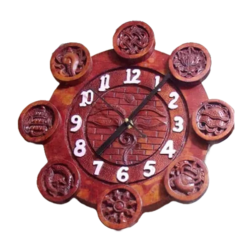 Nepal Handicraft Wooden Carving Watch