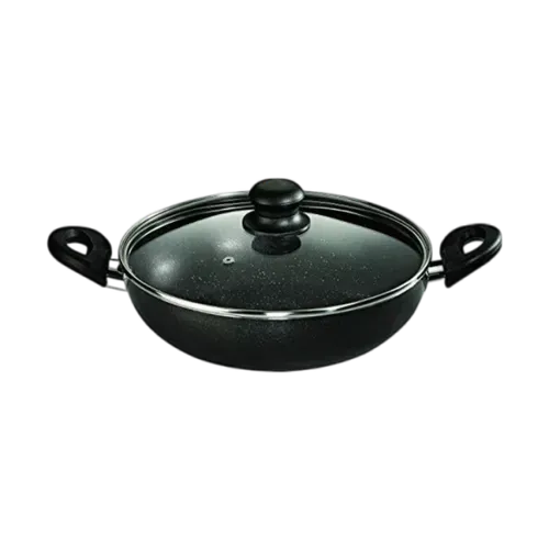 Butterfly Granza Kadai 24cm with Lid 1.5 L capacity (Aluminum, Non-stick, Induction Bottom)