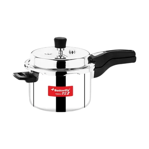 Butterfly Tez Triply Pressure Cooker, OLC, 5 Ltr