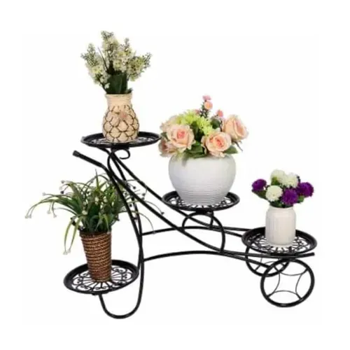 Decorative Metal Planter (Gamala) Stand with 4 Compartment