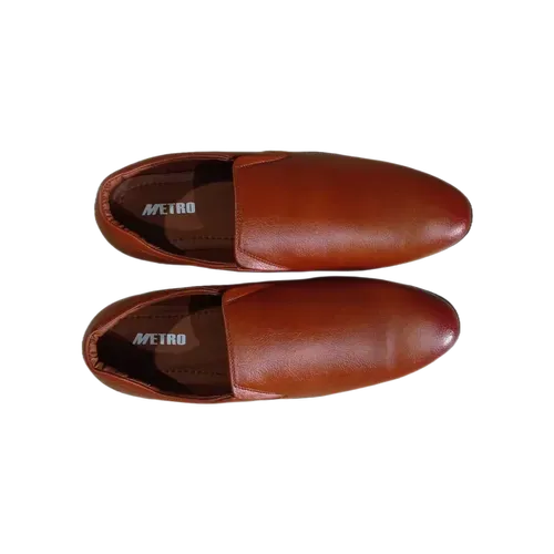 Metro Footwear Stylish Brown Men's Leather Shoes