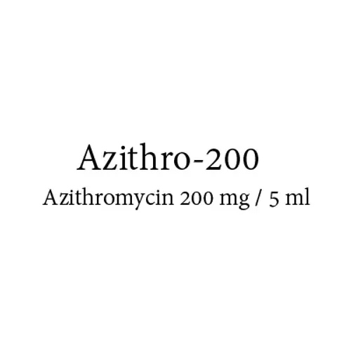 Azithro-200 | Azithromycin 200 mg / 5 ml Suspension