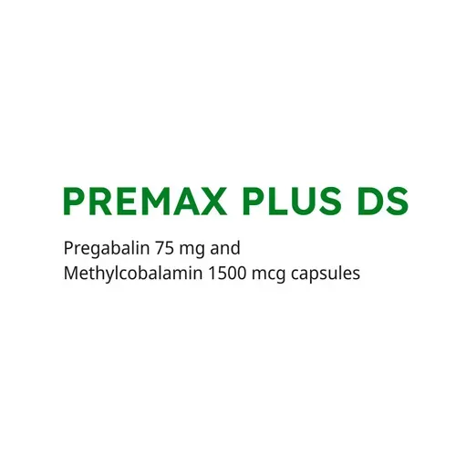 PREMAX PLUS DS | Pregabalin 75 mg and Methylcobalamin 1500 mg Tablets