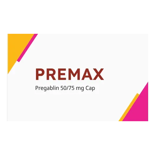 Premax 50 mg/ 75 mg Capsule | Pregabalin Capsule