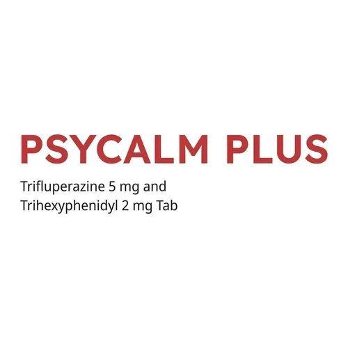 PSYCALM PLUS tablet | Trifluoperazine 5mg + Trihexyphenidyl 2mg tab