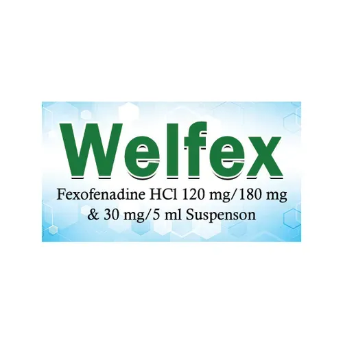 Welfex 120 mg and 180 mg Tablets | Fexofenadine Tablets