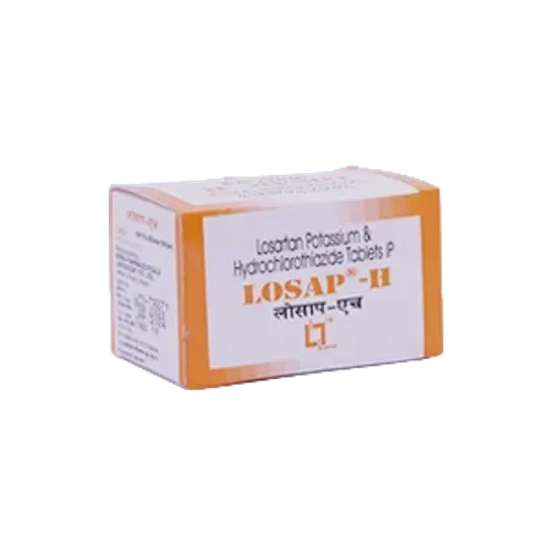 Losap- H Tablets | Losartan Potassium 50 mg + Hydrochlorothiazide 12.5 mg Tablets
