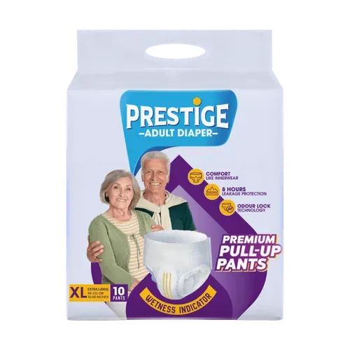 Prestige Premium Pull-Up Adult Diaper - XL | Pack of 10 Pants